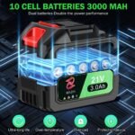 Ergonomically designed handle of the garden tools leaf blower, offering comfort during use.