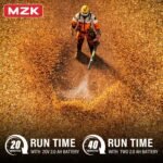 Ergonomically designed handle of the garden tools blower for comfortable use during extended periods.