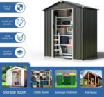 Spacious sheds providing ample storage for gardening tools and equipment.